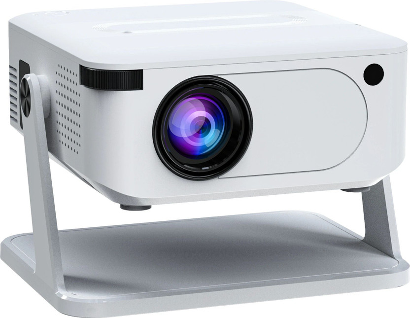Trending Store HA109 4K Support Native HD Android 11 Freestyle Auto Keystone mini projector (5000 lm / 1 Speaker / Wireless / Remote Controller) Portable Projector(White)