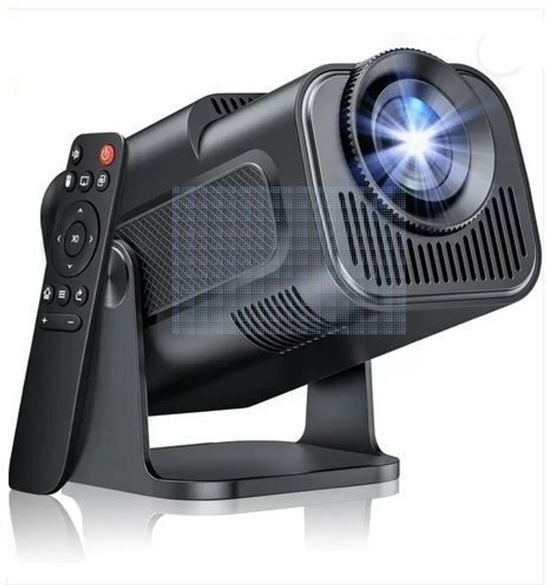 ONLY4 HY320 Mini 4k Support Android 11 Smart LED Projector with 720p HD Resolution (5000 lm) Portable Projector(Black)