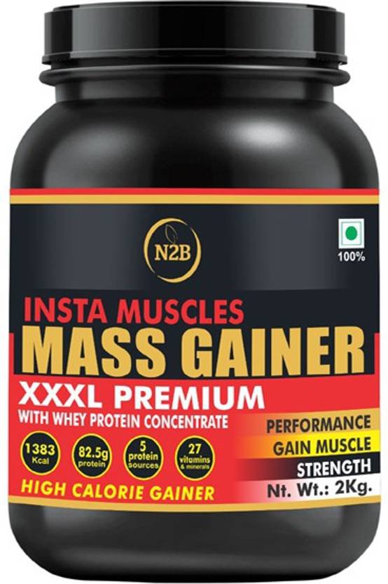 N2B Insta Muscles Super mass gainer, weight gainer, muscle gainer, whey