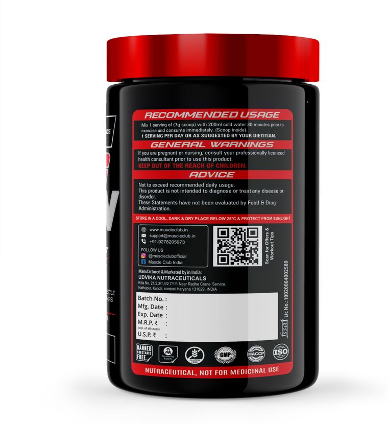 Ring Man Pre-Workout | AMP Powered | By The Great Khali Energy & Focus Booster Pre Workout 3
