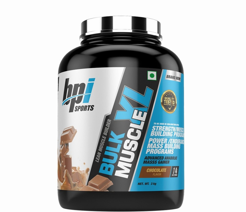 BPI Sports Bulk Muscle XL Weight Gainers/Mass Gainers(3 kg, Chocolate)