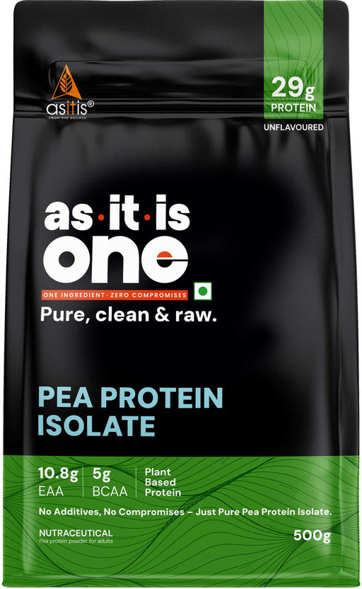 AS-IT-IS Nutrition One Pea protein Isolate Designed for Meal Supplementation Plant-Based Protein(500 g, Unflavored)