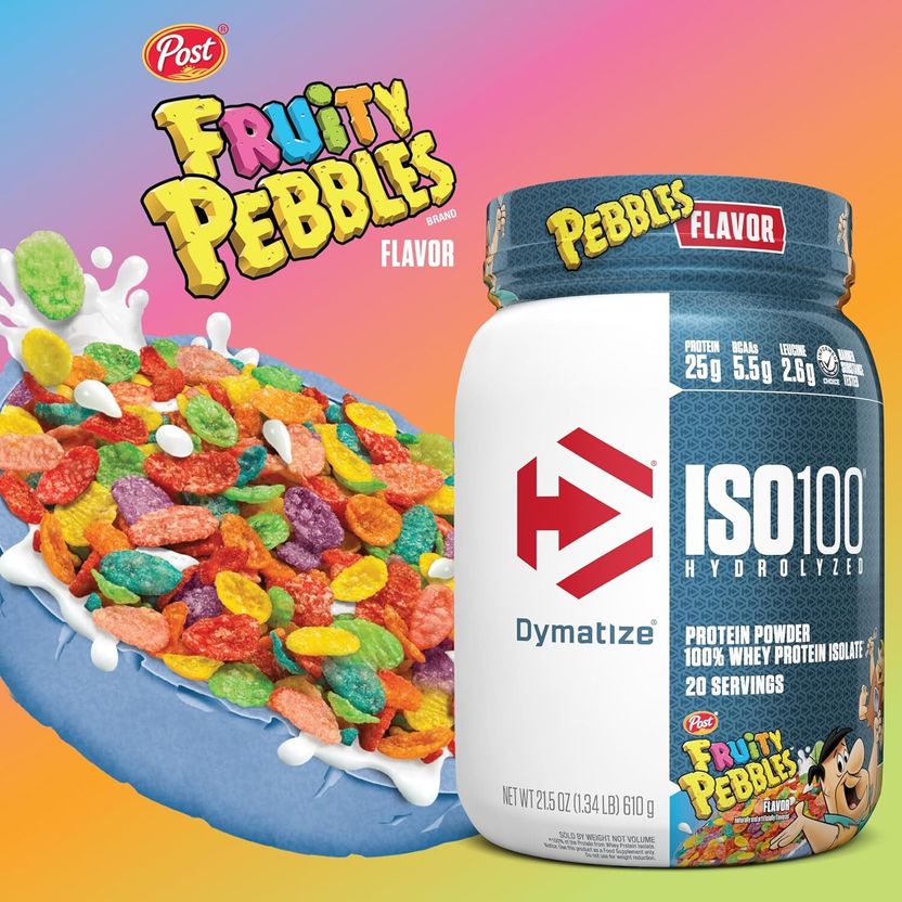 ISO100 Hydrolyzed Protein Powder, 100% Whey Isolate Protein, 25g of Protein, Whey Protein 3