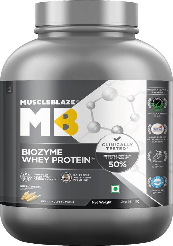 MUSCLEBLAZE Biozyme Whey Isolate as Primary Protein, Labdoor USA