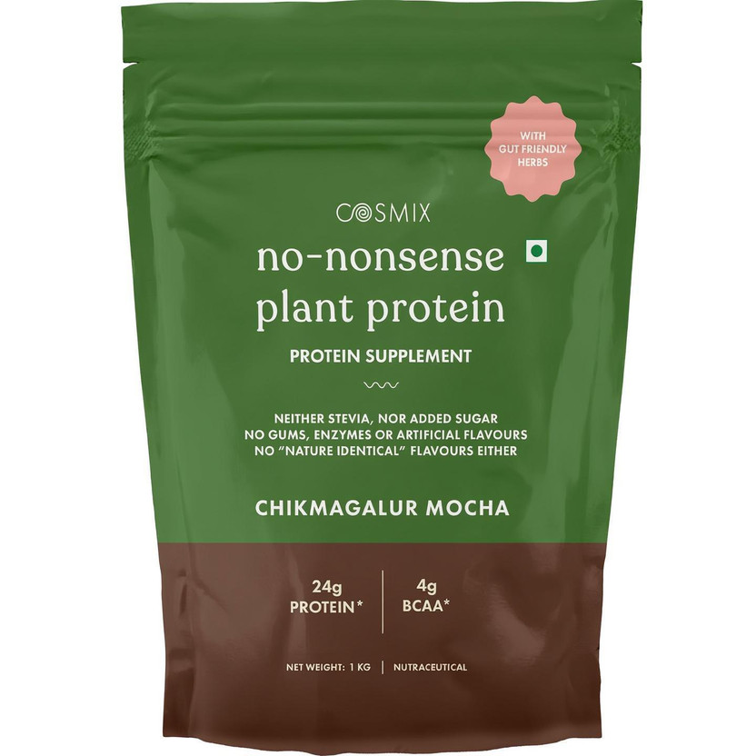 COSMIX COSMIX No Nonsence Organic Pea & Rice Isolate Vegan No Added Sugar Plant-Based Protein(1 kg, CHIKMAGALUR MOCHA) - Flipkart Deal