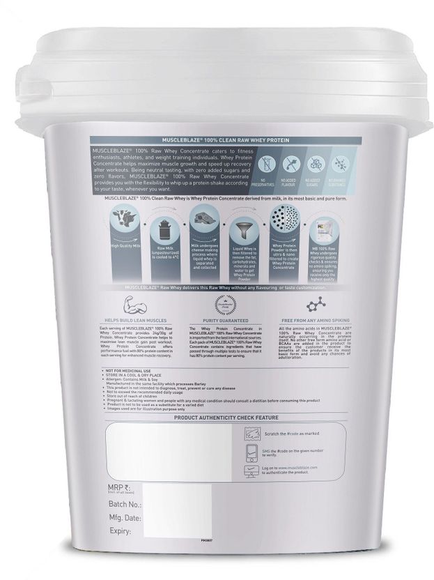 100% Clean Raw Concentrate | 24g Protein per Scoop | Easy to Digest Whey Protein 2
