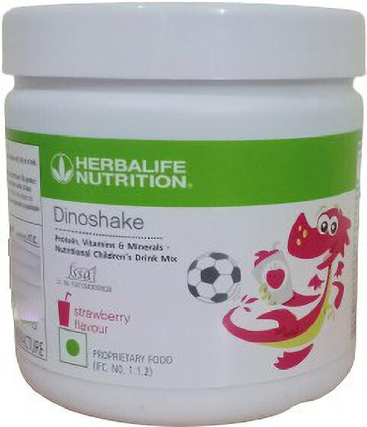 Herbalife Nutrition Dinoshake Drink mix -Strawberry Flavour For Children Plant-Based Protein(200 g, Strawberry)