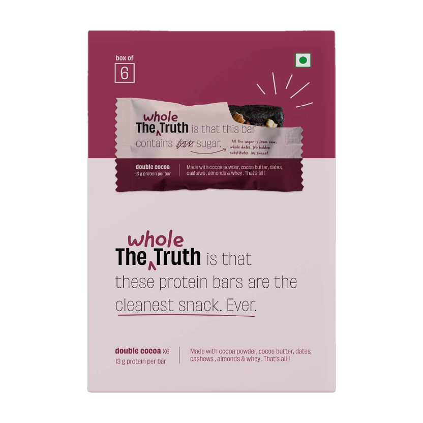 The Whole Truth Double Cocoa Nutrition Bars(312 g, Double Cocoa)