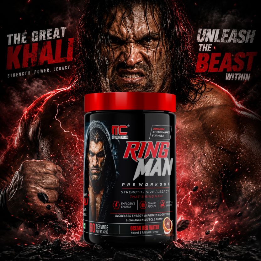 Ring Man Pre-Workout | AMP Powered | By The Great Khali Energy & Focus Booster Pre Workout 4