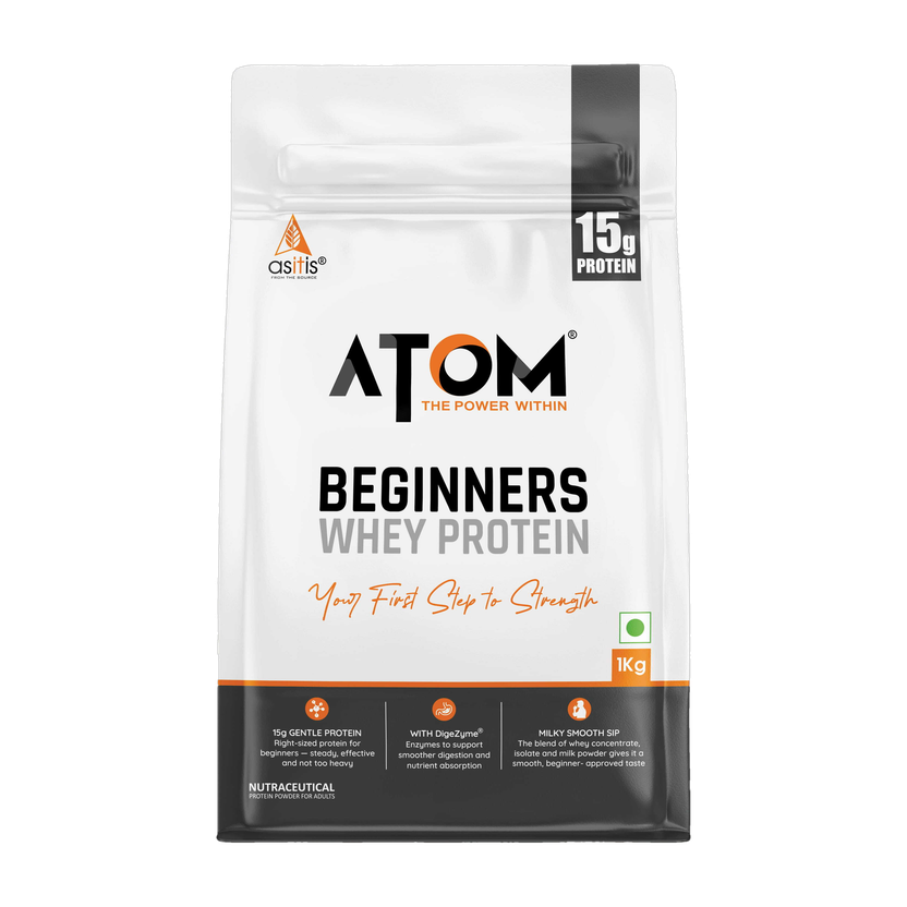 AS-IT-IS Nutrition AS-IT-IS ATOM Beginners Whey Protein 1kg |Double Rich Chocolate Whey Protein(1000 g, Double Rich Chocolate)