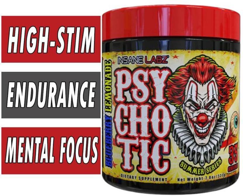insane labz PSYCHOTIC PRE WORKOUT SUPPLEMENT SUMMER SERIES BLUEBERRY LEMONDAE FLAVOUR Price in