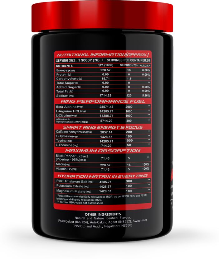 Ring Man Pre-Workout | AMP Powered | By The Great Khali Energy & Focus Booster Pre Workout 2
