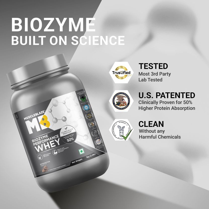 Biozyme Performance Whey Protein Powder | 25g Protein Per Scoop Whey Protein 3