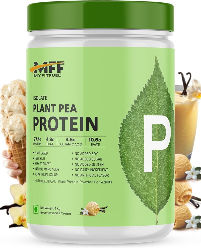 MyFitFuel Plant Pea Protein Isolate, 1kg, Gourmet Vanilla Creme Plant-Based Protein(1000 g, Vanilla Creme)
