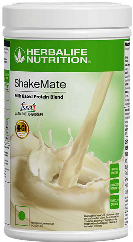 HERBALIFE Shake Mate New Milk Based Blend Plant-Based Protein(500 g, Unflavoured)
