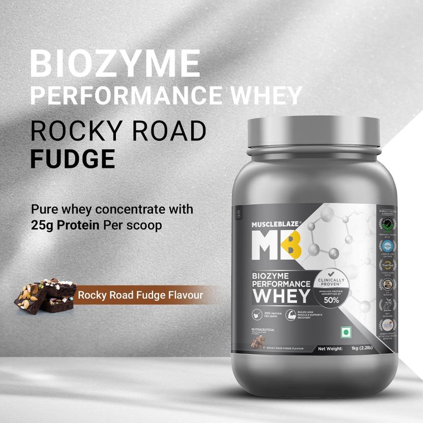 Biozyme Performance Whey Protein Powder | 25g Protein Per Scoop Whey Protein 4