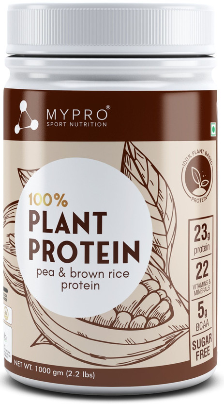 Mypro Sport Nutrition Plant Protein Powder Pea&Brown Rice Protein Plant Based Vegan Protein Supplement Plant-Based Protein(1000 g, Coffee Caramel)
