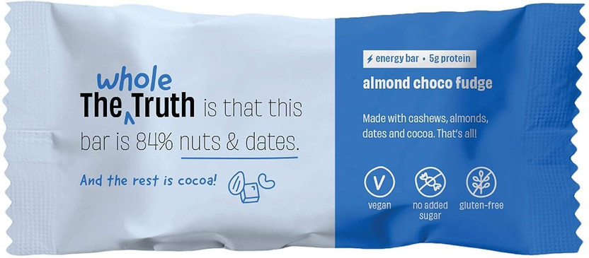 The Whole Truth Almond Choco Fudge | Pack of 6 x 40g| Energy Bars Energy Bars(240 g, Almond Choco Fudge)