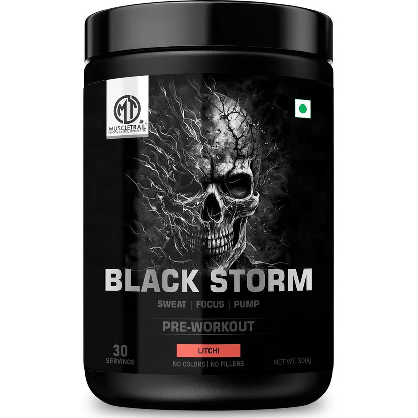 Muscle Trail BLACK STORM Pre Workout(360 g, LITCHI)