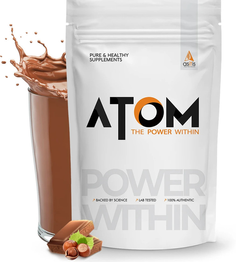 AS-IT-IS Nutrition ATOM Plant Protein 1kg | Vegan Protein | Easy to Digest | Helps in Faster Recovery Plant-Based Protein(1000 g, Choco Hazel Fusion)