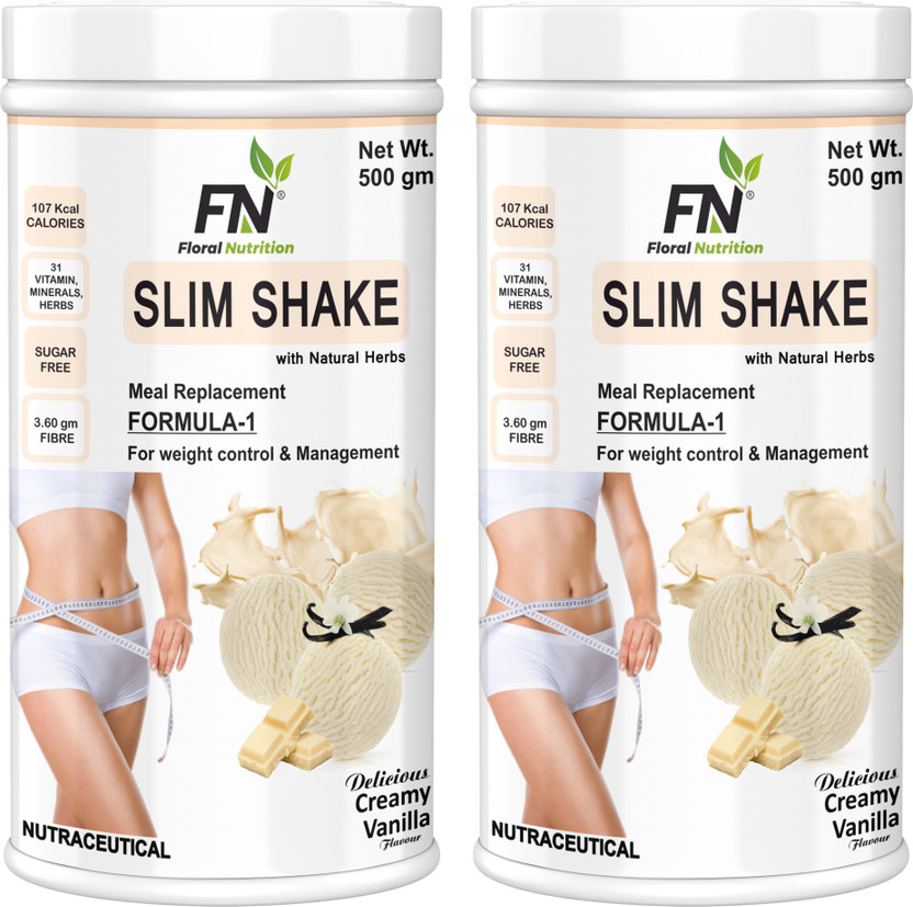 Floral Floral Nutrition Slim Shake Formula 1 with Natural Herbs for weight control & Management Protein Shake(1000 g, Creamy Vanilla) - Flipkart Deal