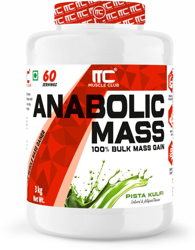 Anabolic Mass Gainer High-Calorie Weight Gainer with Protein Pista Kulfi Flavor Weight Gainers/Mass Gainers