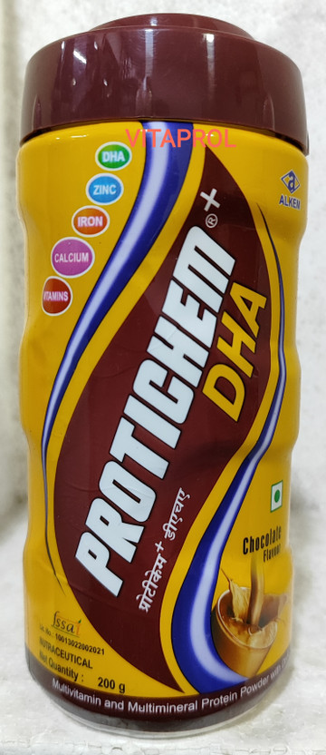 VITAPROL VITAPROL Protichem DHA Protein Powder Vitamin B12 Nutrition Energy Muscle Weight Gainer Protein Blends(200 g, Chocolate) - Flipkart Deal