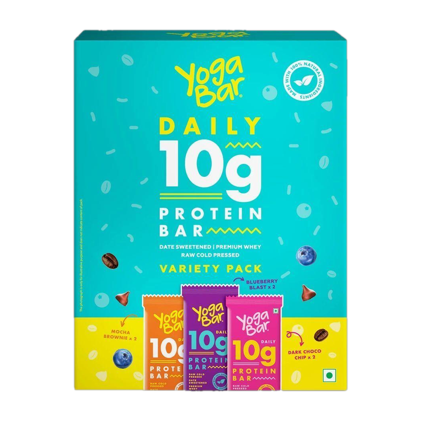 Yogabar Variety Pack Protein Bars(300 g, Assorted)