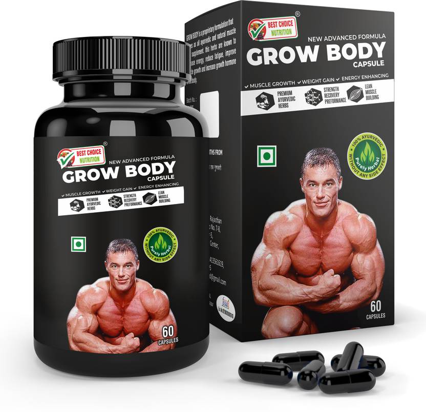 BEST CHOICE NUTRITION GROW BODY CAPSULE FOR WEIGHT GAIN, MUSCLE