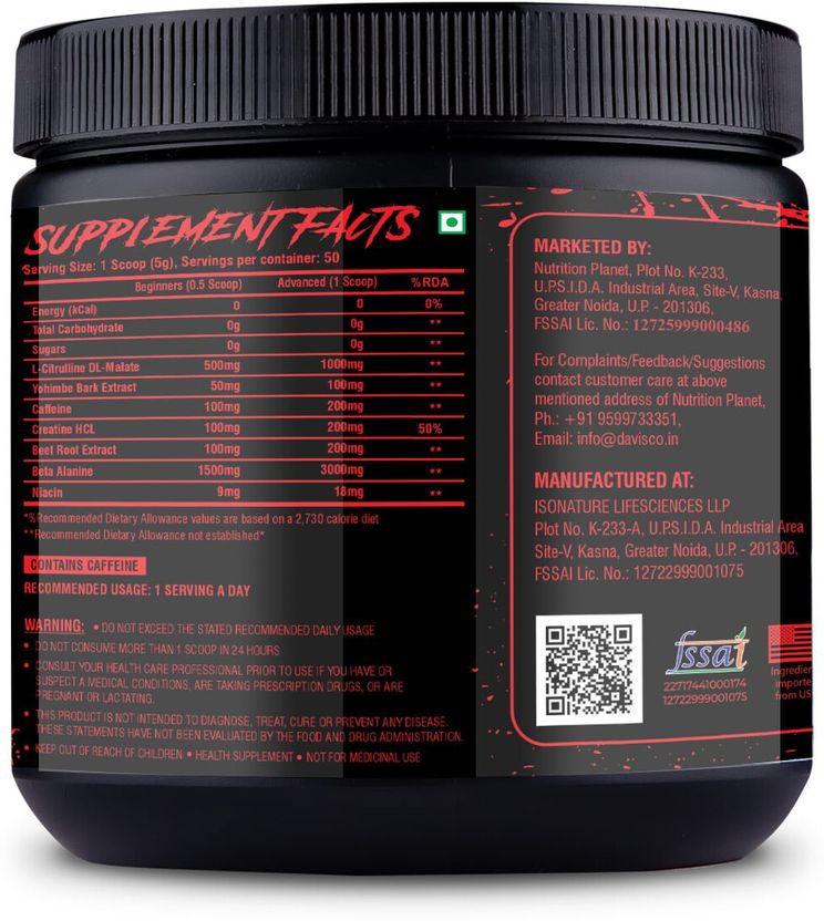 Blood Shower Preworkout, 50 Servings Pre Workout 3