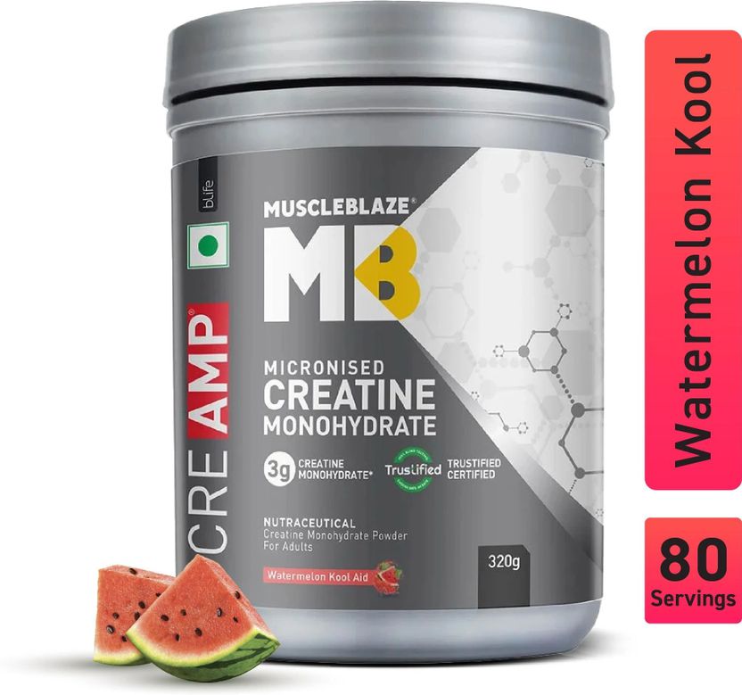 Micronised Creatine Monohydrate CreAMP Powder, Trustified Certified Creatine