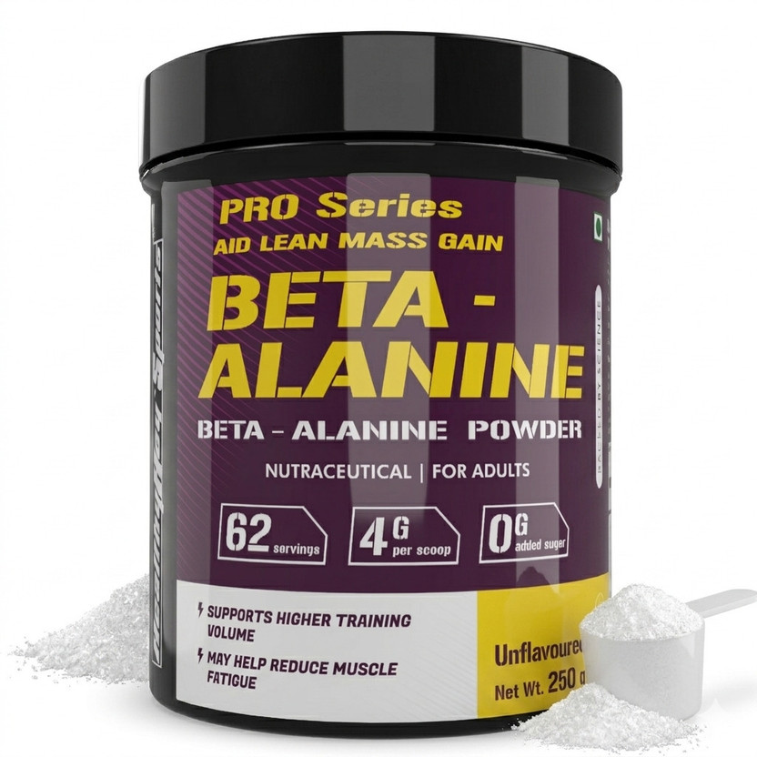 HealthyHey Nutrition Sports Beta-Alanine Powder for Endurance EAA (Essential Amino Acids)(250 g, Unflavored)