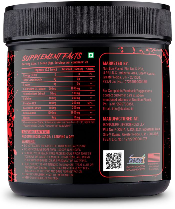 Blood Shower Preworkout, 20 Servings, Magic Pop Pre Workout 3