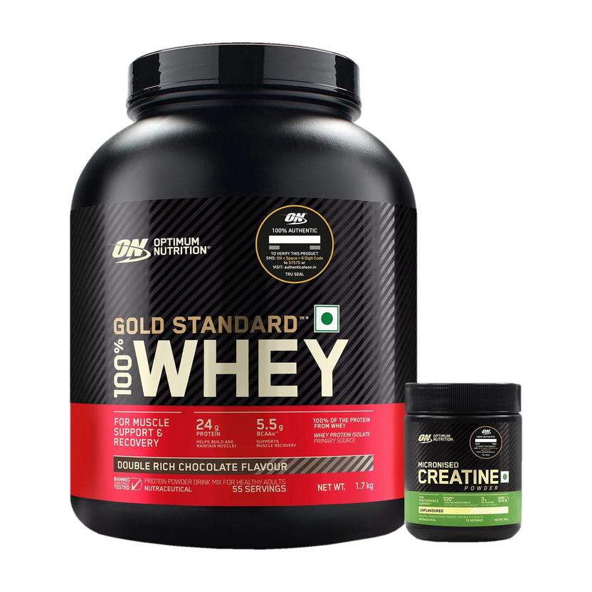 Optimum Nutrition (ON) Gold standard 100% Whey Protein(1.7 kg, Double Rich Chocolate)