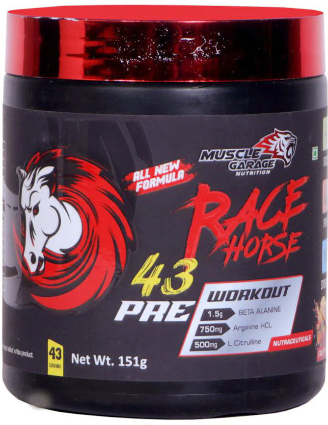 Muscle Garage Race Horse Pre Pre Workout(150 g, Mango)