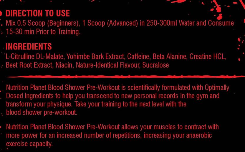 Blood Shower Preworkout, 20 Servings, Magic Pop Pre Workout 4