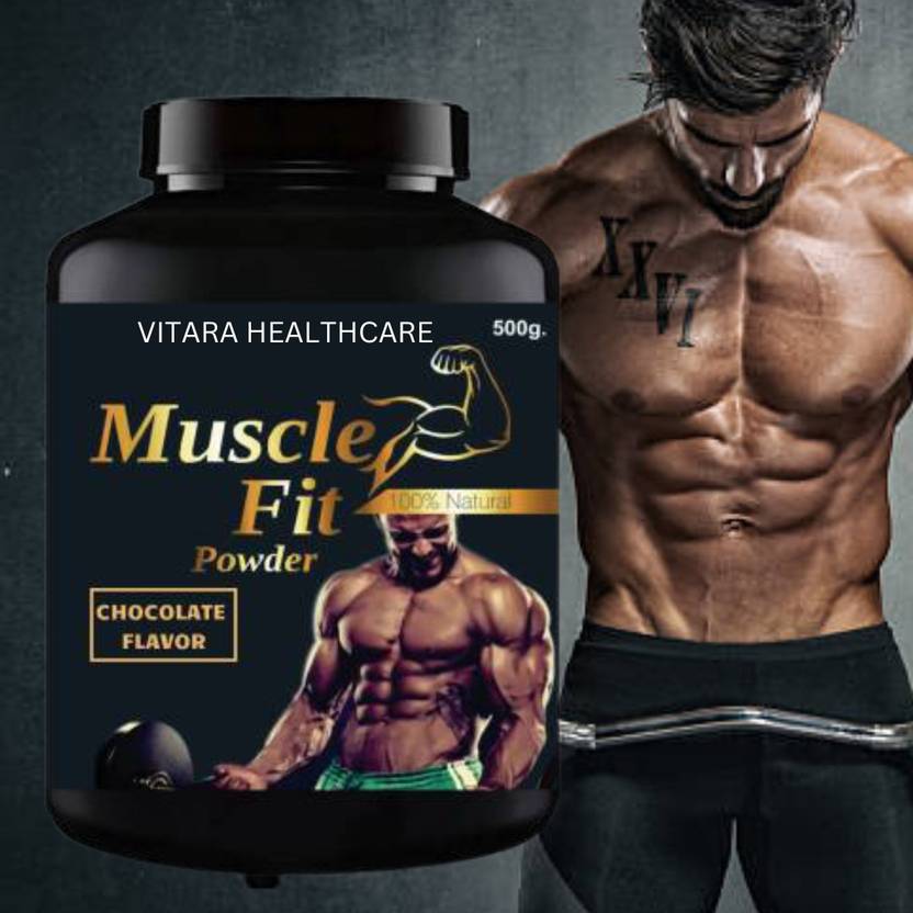 Vitara Healthcare Muscle Fit , Muscles & Weight Gain Supplement , , Protein , Flavor Chocolate