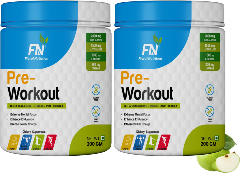 Apple Floral Nutrition Amino Acid Energy Drink for Power, Stamina and Athletics Performance Pre Workout(400 g, Green Apple) - Flipkart Deal