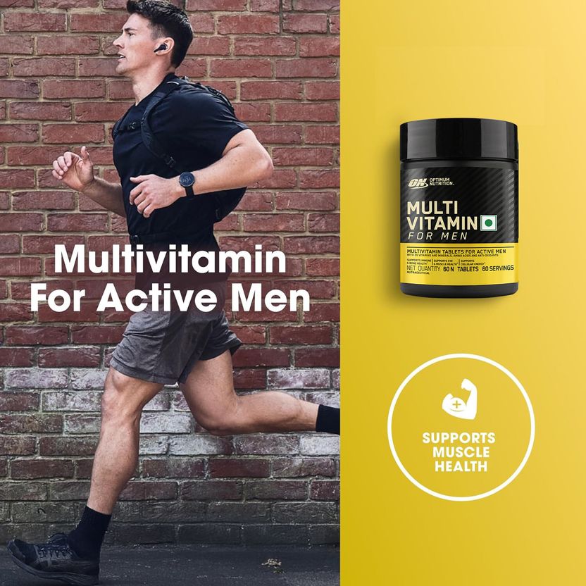 (ON) Gold standard 100% Protein Powder 1.7 Kg + Mulivitamin for men (60 tablets) Whey Protein 3