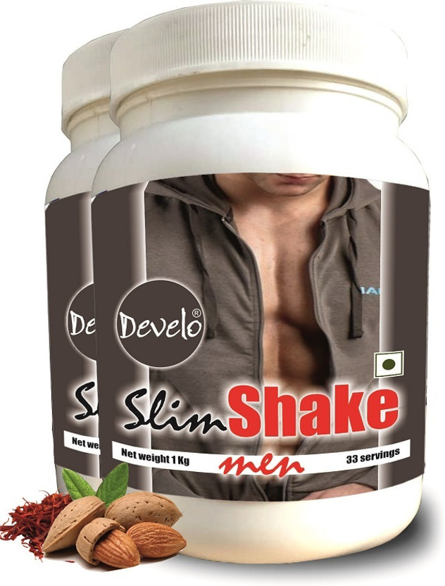DEVELO Weight Loss Fat Cutter Slimming Drink(Non Tablet) in Men-Meal Replacement Slim Protein Shake(2 kg, KESAR BADAM)