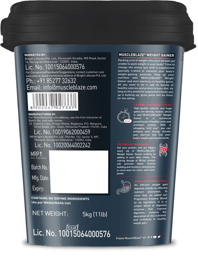 with Added Digezyme Weight Gainers/Mass Gainers 4