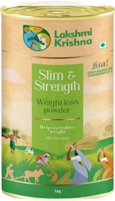 Lakshmi Krishna Slim & Strength Powder for Weight Loss Protein Blends(1 kg, No flavor)