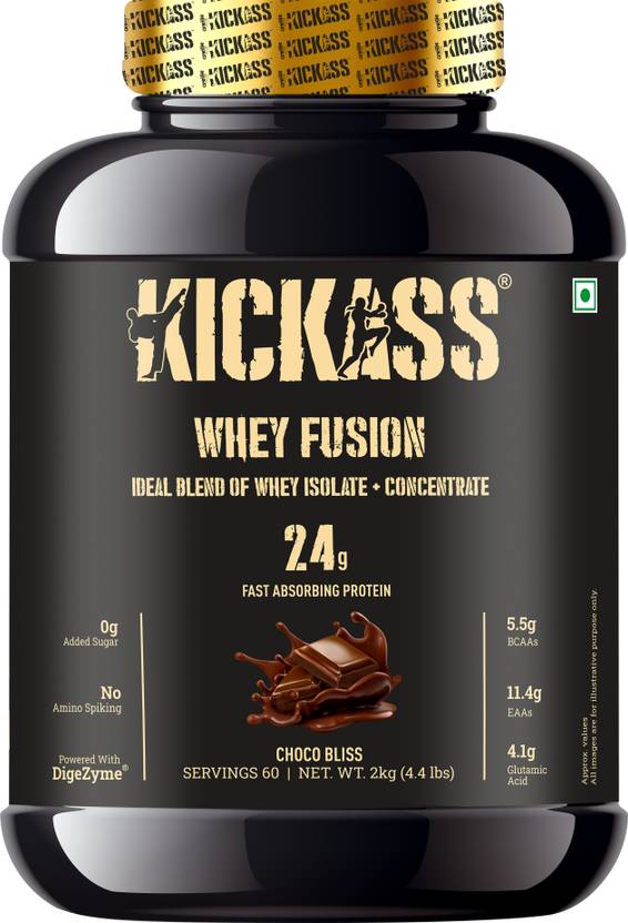kickass Whey FusionIdeal blend of Whey Isolate + Concentrate, Choco