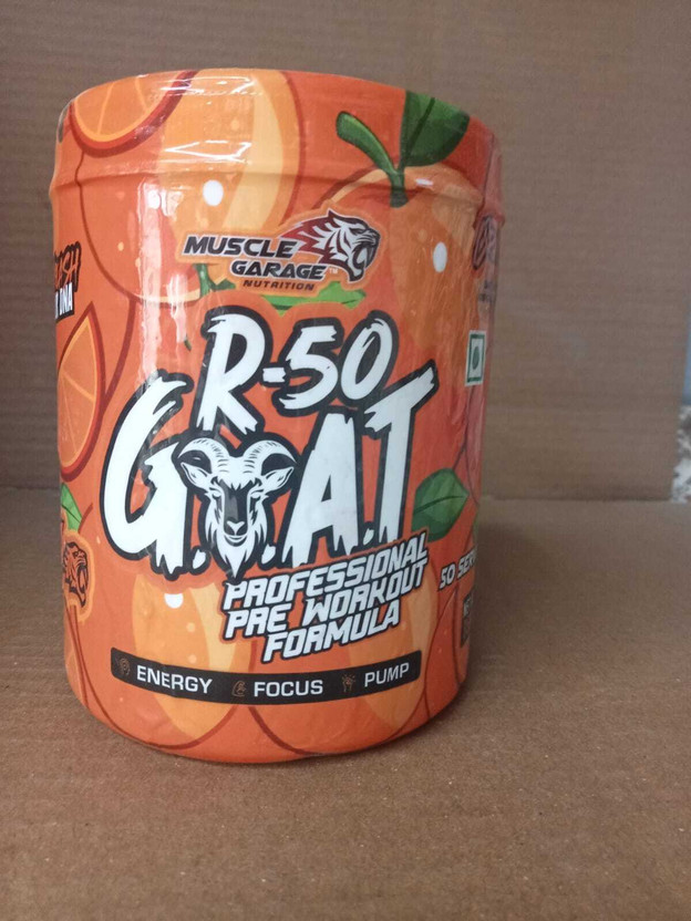 Muscle Garage R-50 Goat Professional Pre Workout Formula50 Servings Pre Workout(350 g, Orange)