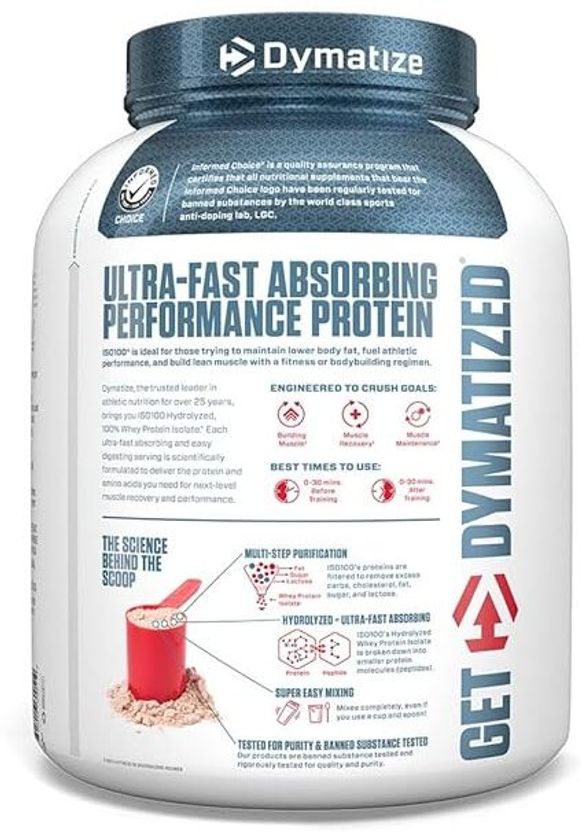 ISO100 20 SERVS GOURMET CHOCOLATE Whey Protein 4