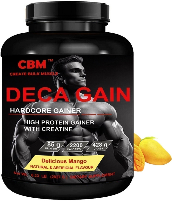 CBM DECA GAINER FOR MUSCLE GAIN Weight Gainers/Mass Gainers(3 kg, MANGO)
