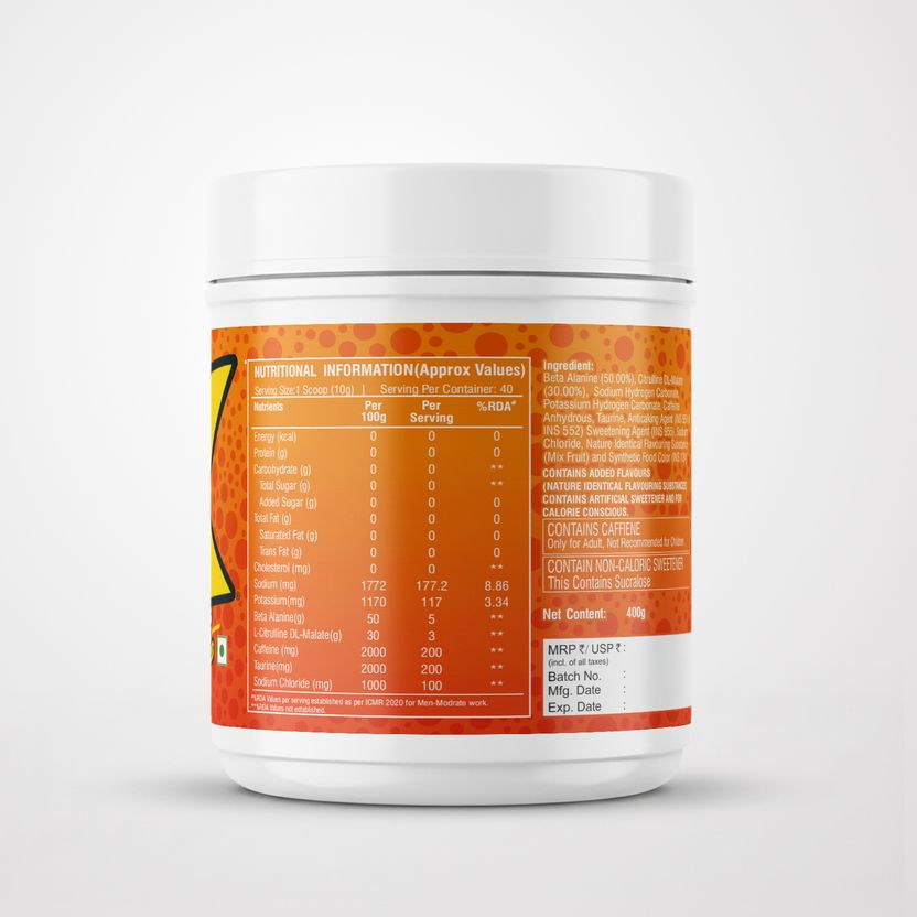 ThPrex Fizz Pre-Workout for Energy, Focus & Endurance Pre Workout 3