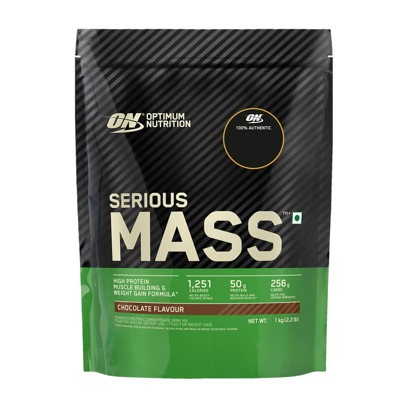 Optimum Nutrition (ON) Serious High Weight Gainers/Mass Gainers(1 kg, Chocolate)