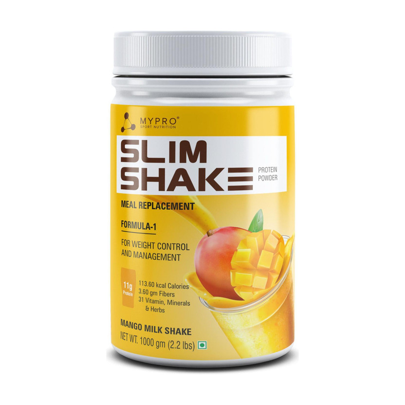 Mypro Sport Nutrition Slim Shake Protein Powder For Weight Control and Management Protein Shake(1 kg, Mango)