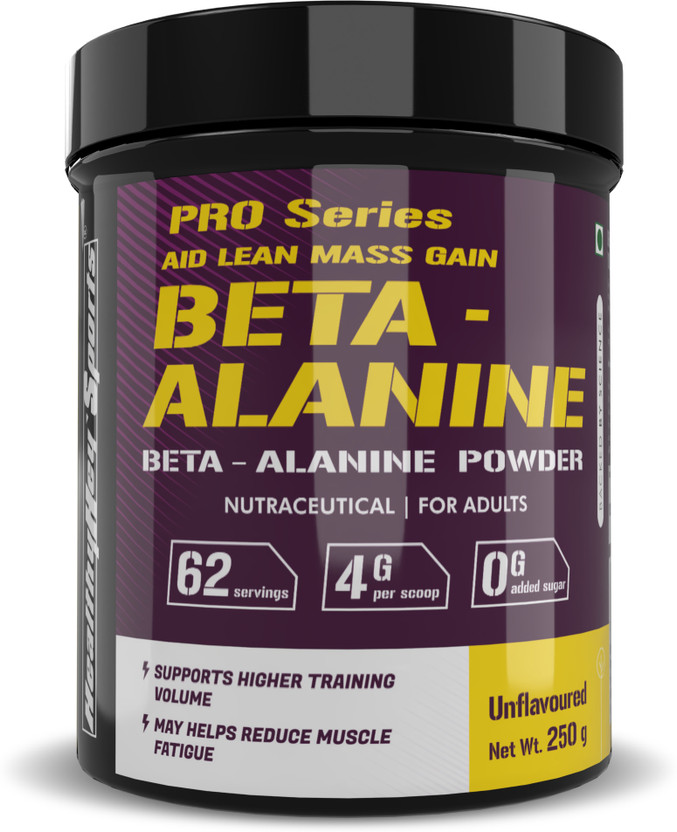HealthyHey Nutrition Sports Beta-Alanine Powder for Endurance EAA (Essential Amino Acids)(250 g, Unflavored)